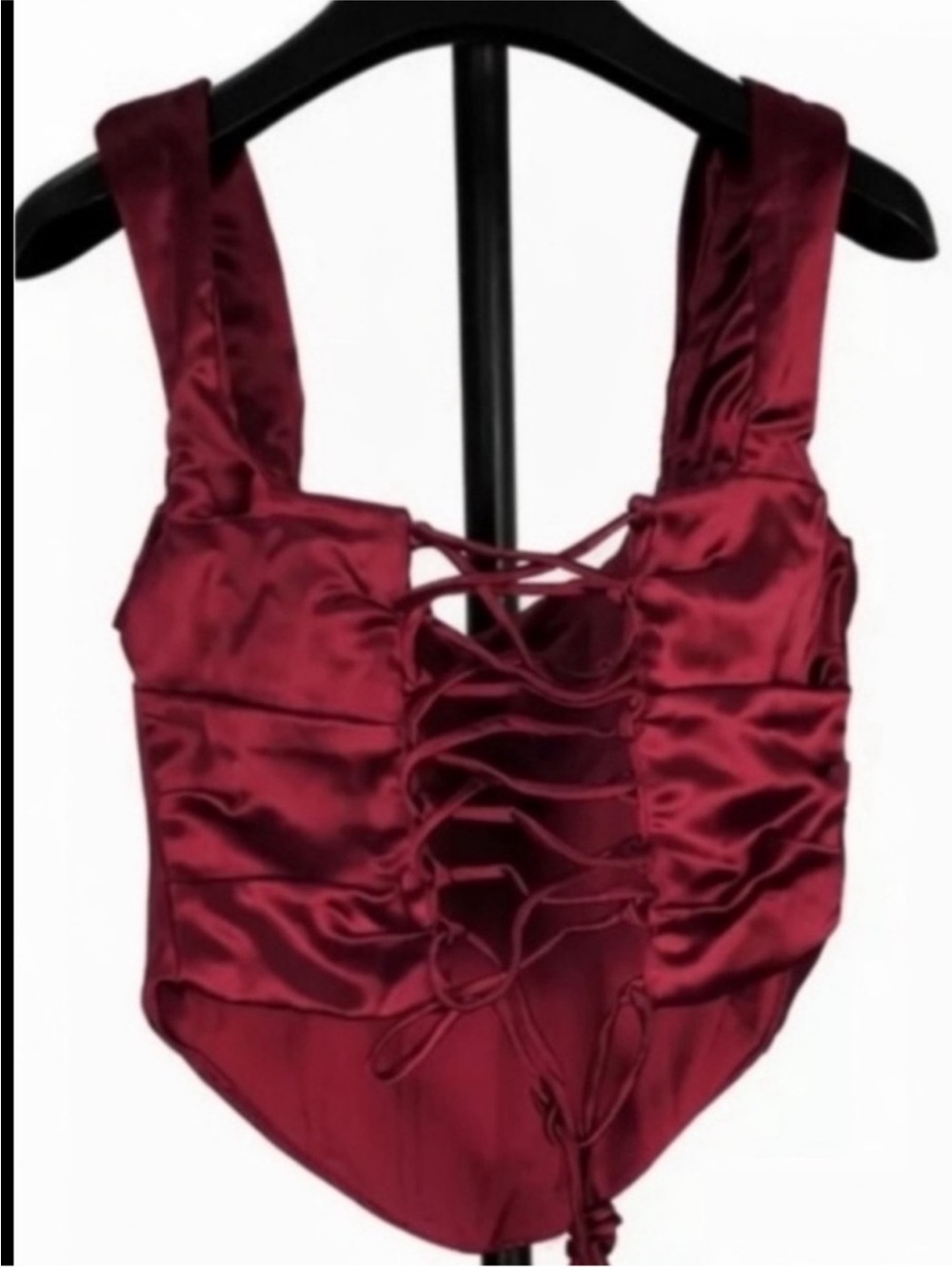 House of CB ‘Una’ Ruby Lace Up Corset $135/ Small NWOT - Picture 8 of 8